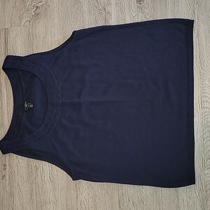 Talbots Navy Blue Sleeveless Top Size XL Petite